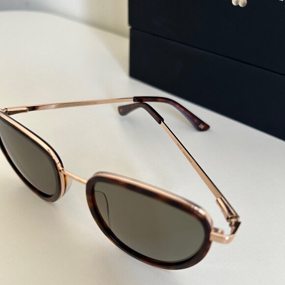 NWOT Christopher Cloos Gouverneur Sunglasses Espresso CR39 Polarized 49mm - Picture 5 of 9